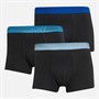 DKNY Mens Fort Payne Three Pack Trunks Black