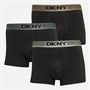 DKNY Mens Bessemar Three Pack Trunks Black