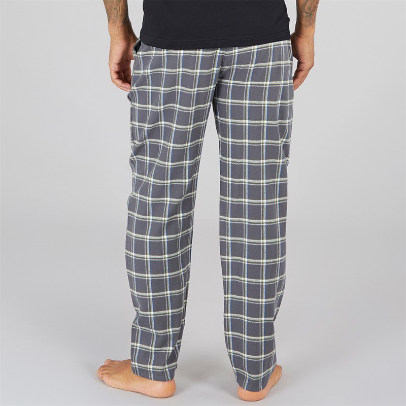 DKNY Mens Bees Woven Lounge Pants Grey Check