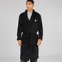 DKNY Mens Trash Pandas Fleece Robe Black