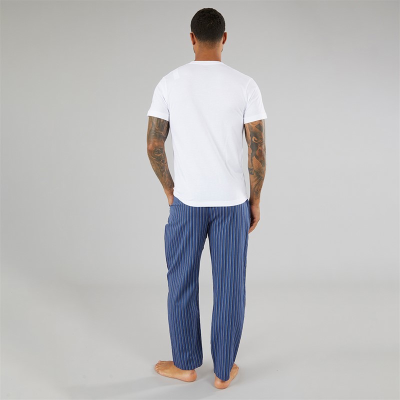 DKNY Mens Blues T-Shirt And Woven Pants Lounge Set Assorted