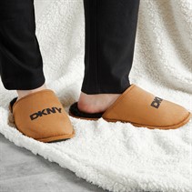 DKNY Pantoufles Mule Lyra Homme Marron Clair