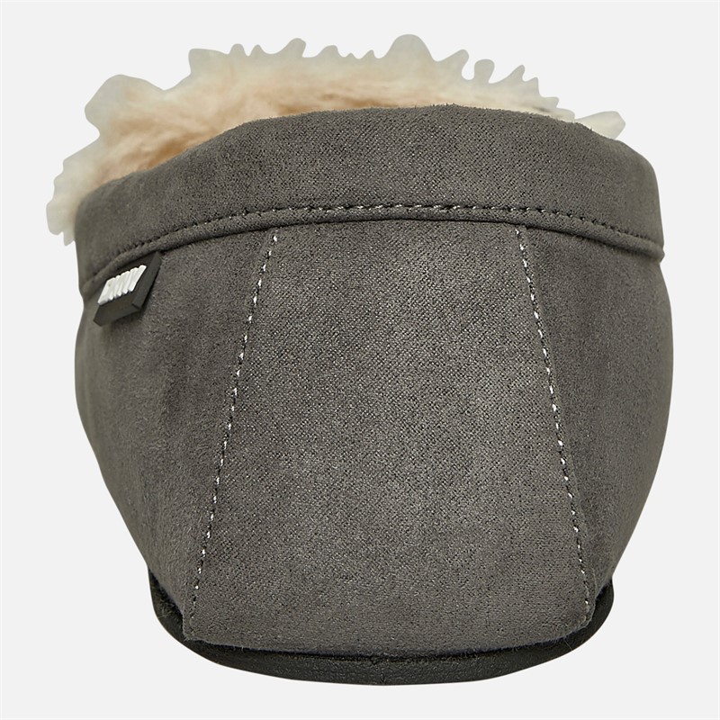 DKNY Mens Electra Moccasin Slippers Grey