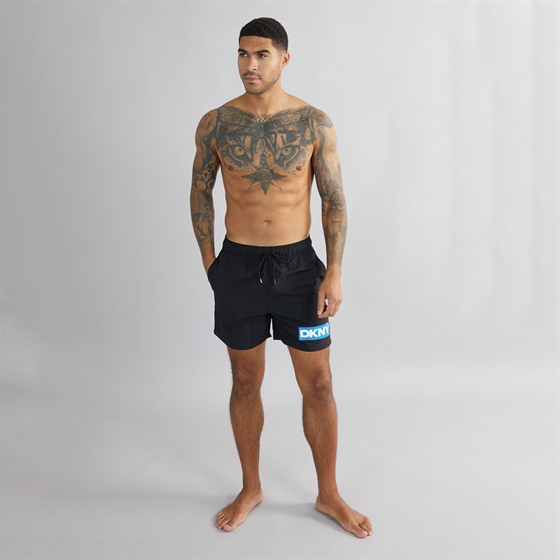 DKNY Mens Kos Swim Shorts Black