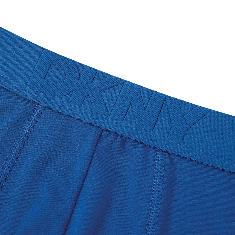 DKNY Mens Dutton Three Pack Modal Boxer Trunks Navy/Blue