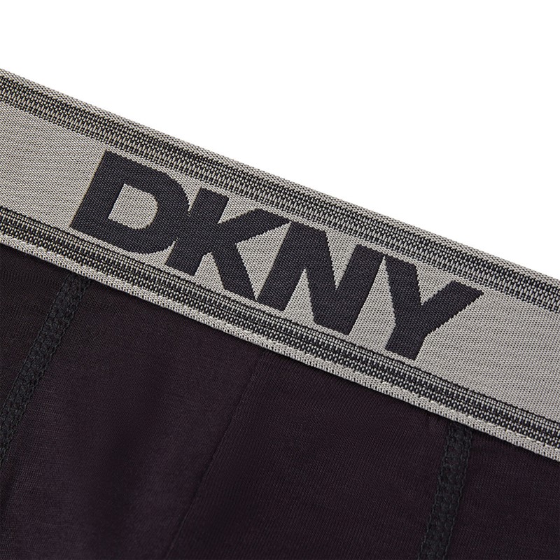 DKNY Mens Carter Three Pack Bamboo Trunks Black