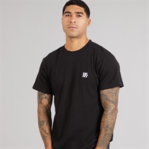 DKNY Mens Diamonds Waffle T-Shirt Black