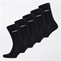 DKNY Mens Wall Five Pack Bamboo Socks Black