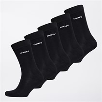 DKNY Mens Wall Five Pack Bamboo Socks Black