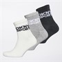 DKNY Womens Beau Three Pack Crew Socks Grey/Ecru