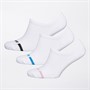 DKNY Womens Ophelia Three Pack Trainer Socks White