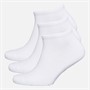 DKNY Womens Layla Three Pack Trainer Socks White