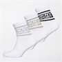 DKNY Womens Lyra Three Pack Crew Socks White