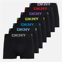 DKNY Mens Scottsdale Seven Pack Trunks Black/Multi