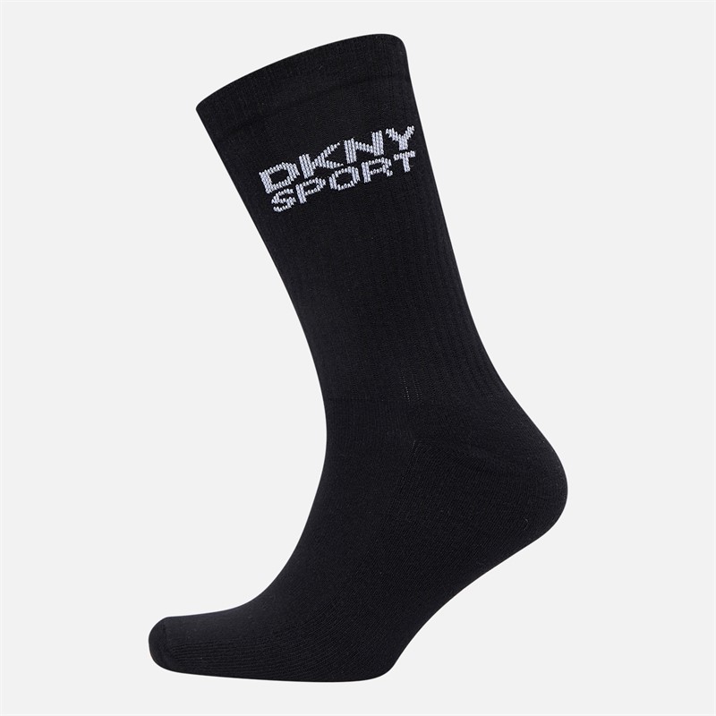 DKNY Mens Radde Ten Pack Crew Socks Black