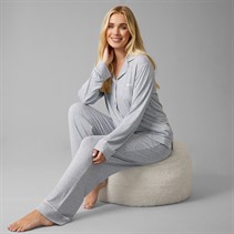 DKNY Womens Jersey Core Pyjama Set Grey