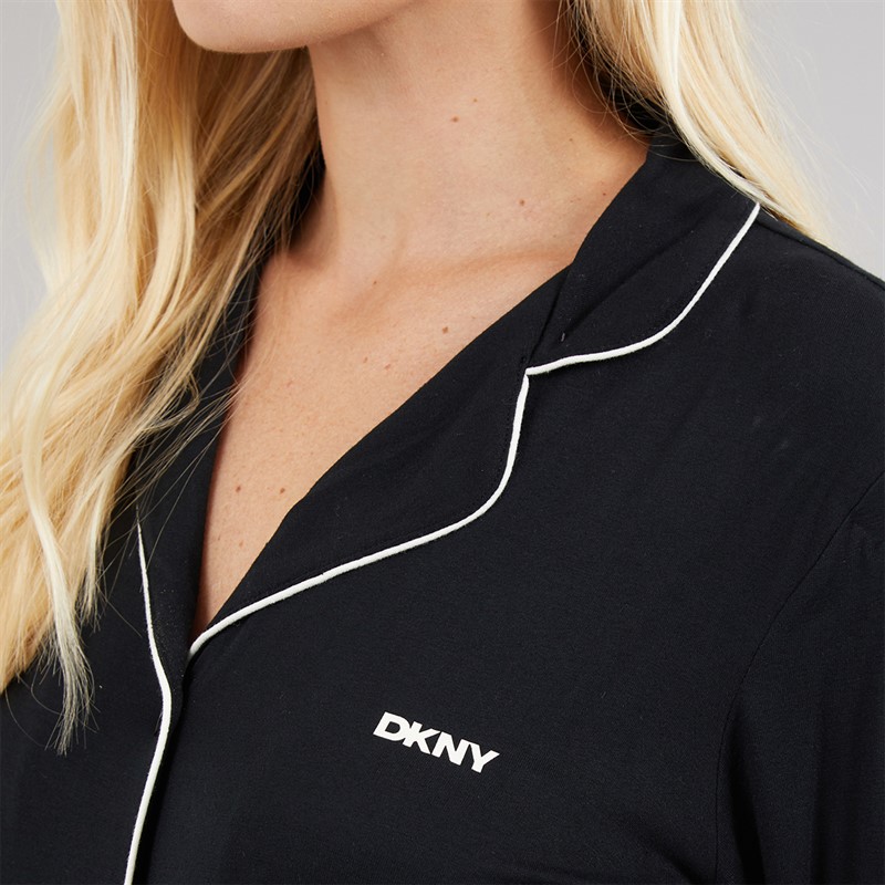 DKNY Womens Jersey Core Pyjama Set Black