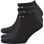 DKNY Mens Broadway Three Pack Trainer Liner Socks Black