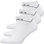 DKNY Mens Jefferson Three Pack Trainer Liner Socks White
