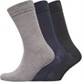 DKNY Mens Mercer Three Pack Socks Black/Navy/Grey Marl