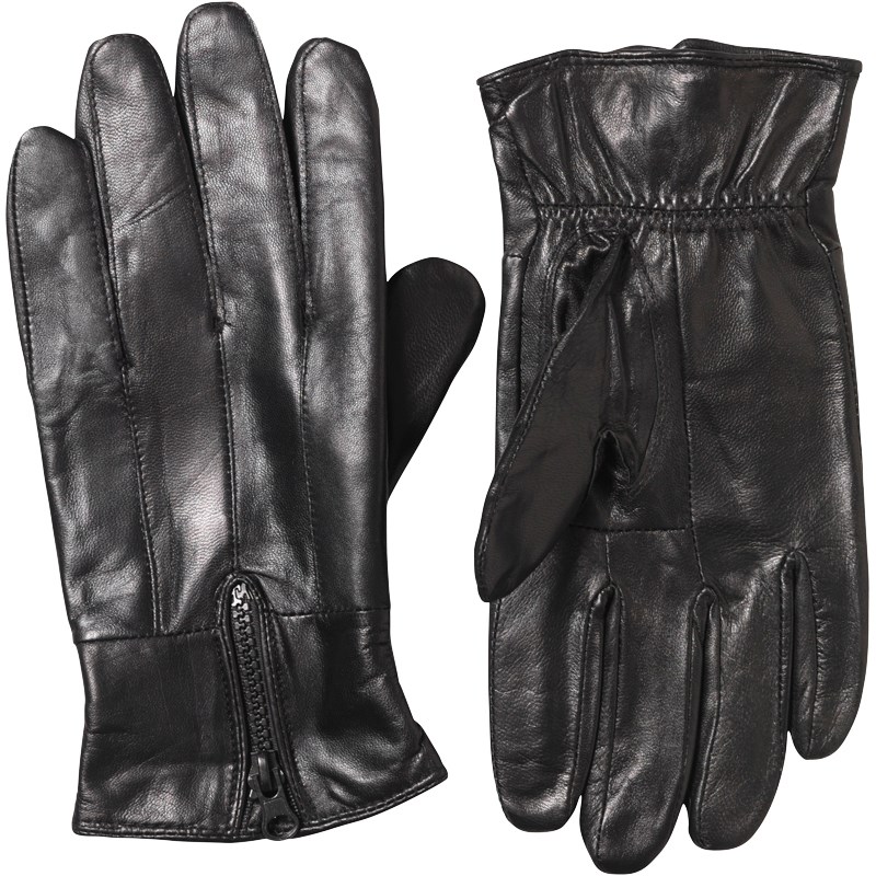 Buy Kangaroo Poo Mens Leather Gloves Black