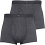 Kangaroo Poo Boxer Two Pack Boxer Homme Anthracite Chiné
