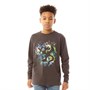 Kangaroo Poo Junior Long Sleeve Top Charcoal