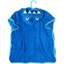 Kangaroo Poo Kidss Towelling Beach Poncho Royal