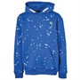 Kangaroo Poo Junior Paint Splatter Hoodie Royal Blue