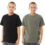 Kangaroo Poo Kids Two Pack T-Shirts Black/Khaki
