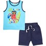 Kangaroo Poo Infant Vest And Shorts Set Turq/Navy