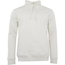 Kangaroo Poo Mens Funnel Zip Neck Sweatshirt Plaster