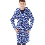Kangaroo Poo Robes de Chambre Camo Wellsoft Robe Garçon Bleu Camouflage