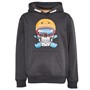 Kangaroo Poo Junior Boys Snowboard Skull Hoodie Charcoal