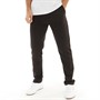 Kangaroo Poo Mens Slim Fit Open Hem Fleece JogPants Black