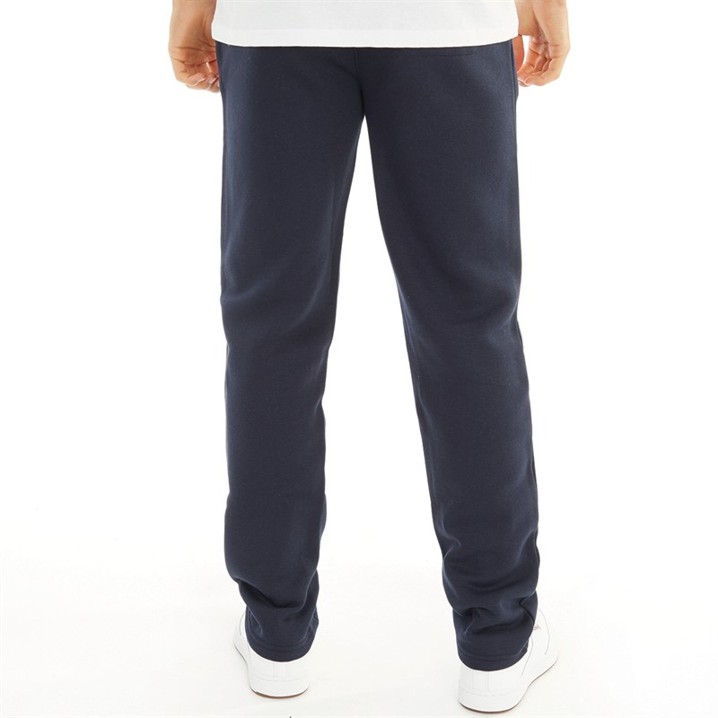 Kangaroo Poo Mens Slim Fit Open Hem Fleece JogPants Navy