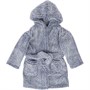 Kangaroo Poo Infant Boys Hooded Frosted Wellsoft Robe Navy