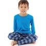 Kangaroo Poo Pyjama And Woven Garçon Bleu
