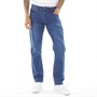 Kangaroo Poo Mens Straight Fit Denim Jeans Mid Wash
