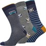 Kangaroo Poo Chaussettes VW Homme Rayures Multicolores