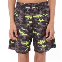 Kangaroo Poo Kids Camo Print Swim Shorts Grey Multi