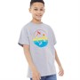 Kangaroo Poo Jongens T-shirts Gemeleerd Grijs