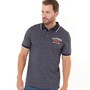 Kangaroo Poo Mens Polo Shirts Navy Marl