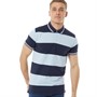 Kangaroo Poo Polos à manches courtes Yarn Dyed Stripe Homme Bleu Marine