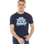 Kangaroo Poo Herre VW Beach Ready Camper 4 T-shirts Marineblå