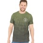 Kangaroo Poo Herre Ombre T-shirts Kakigrøn
