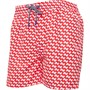 Kangaroo Poo Mens All Over Print Swim Shorts Red/White