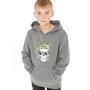 Kangaroo Poo Sweats à Capuche Camo Skull Print Garçon Gris Chiné