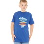 Kangaroo Poo Boys Junior T-Shirt Galaxy Blue