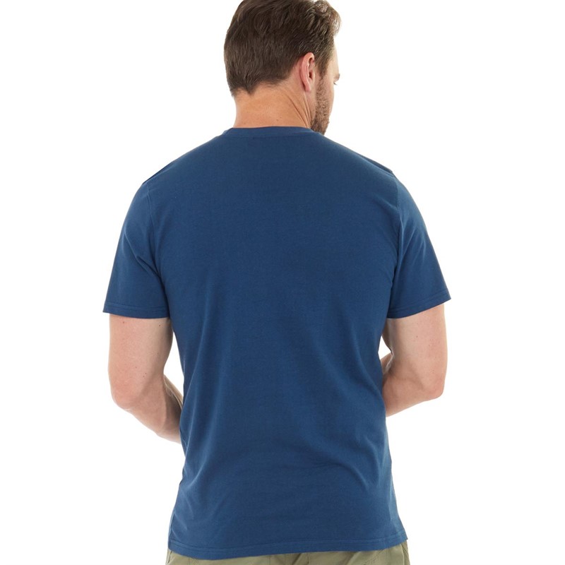 Kangaroo Poo Mens Surfboard T-Shirt Dark Denim